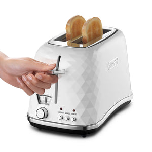 DeLonghi Brillante 2-Slice Toaster – White