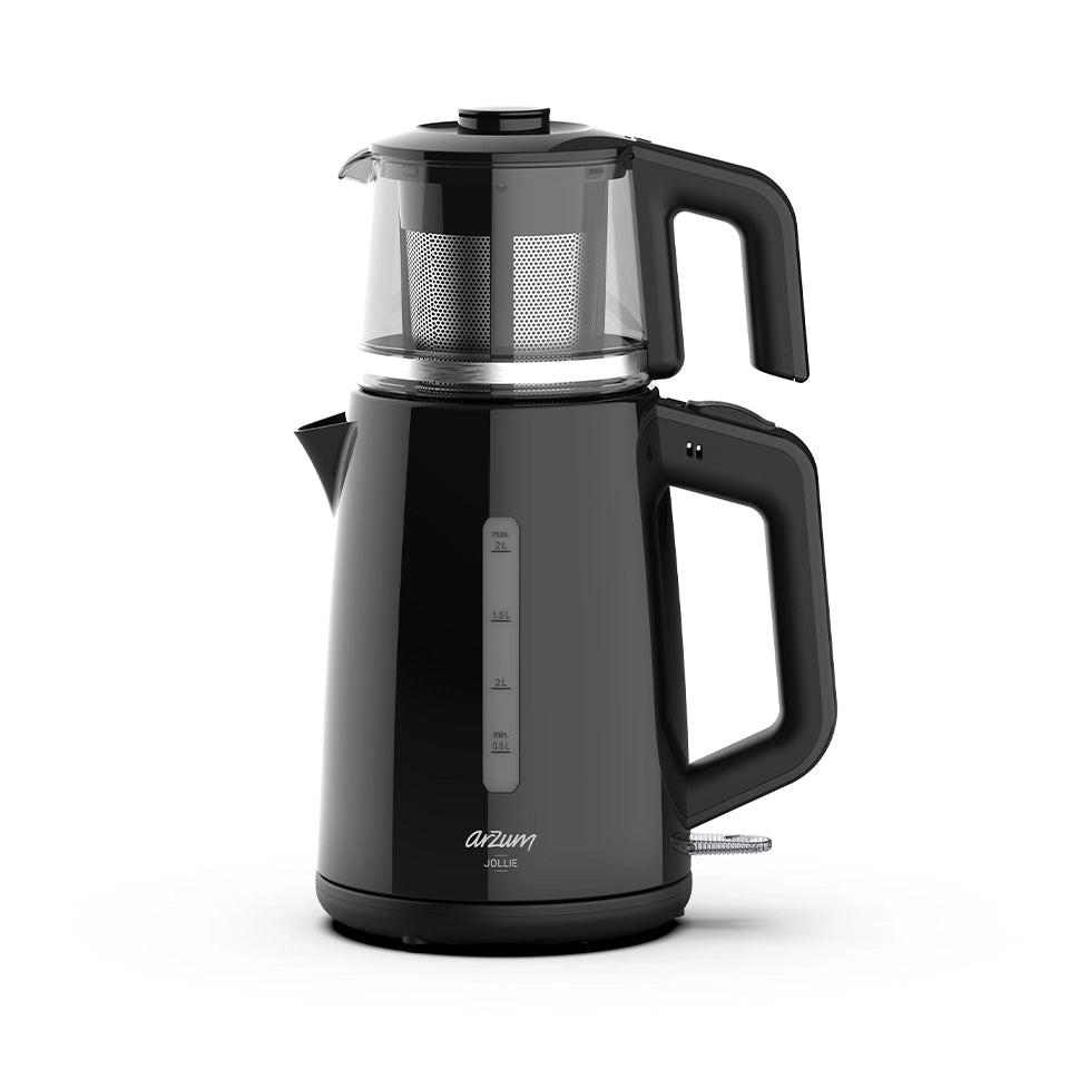 Arzum Jollie 1.5L Glass Electric Tea Maker – Black