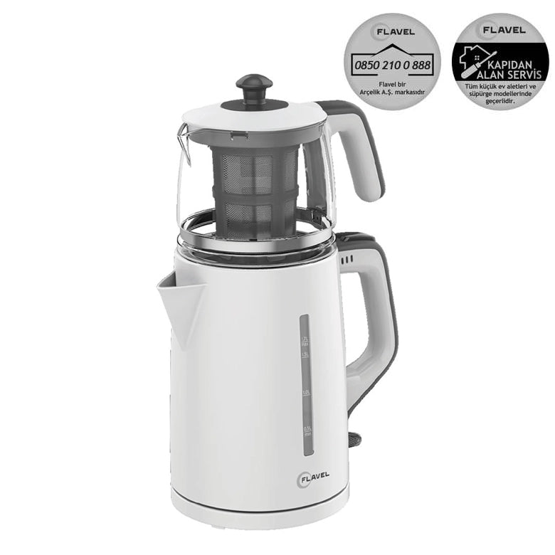 Flavel FLV140 CM 1.5L Electric Tea Maker – White