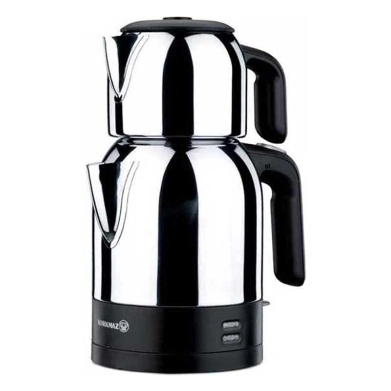 Korkmaz Demkolik A359 Electric Tea Maker – Black/Inox