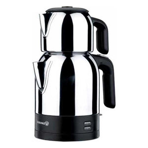 Korkmaz Demkolik A359 Electric Tea Maker – Black/Inox