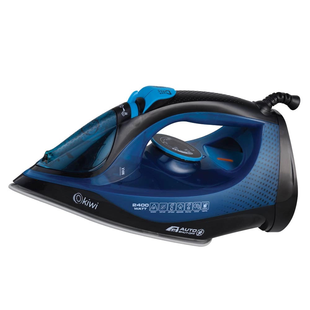 Kiwi KSI-6345 Ceramic Soleplate Steam Iron – Navy