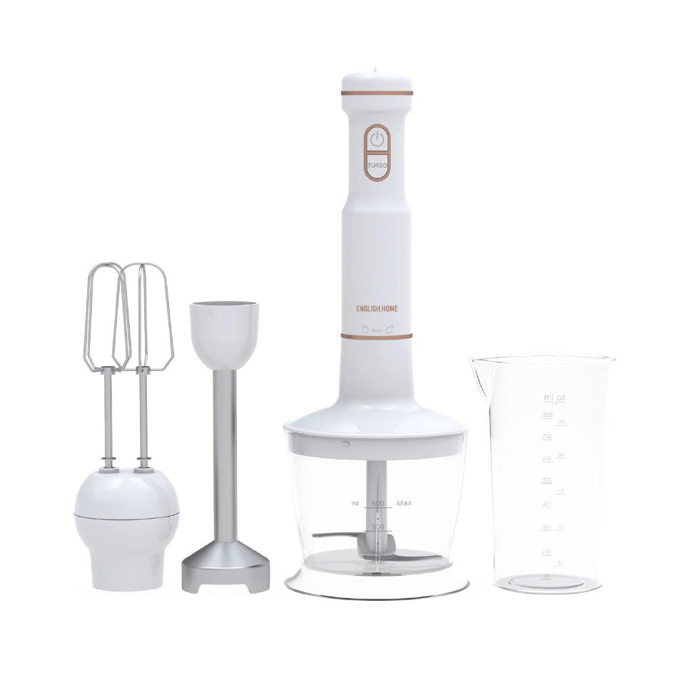 English Home MBS 3001 Mini Blender Set – White/Copper