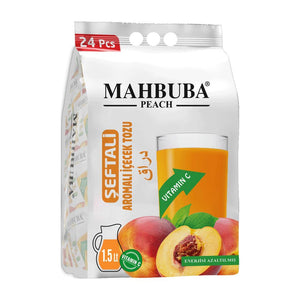 Mahbuba Peach Flavored Instant Cold Drink Powder 24x11.2g