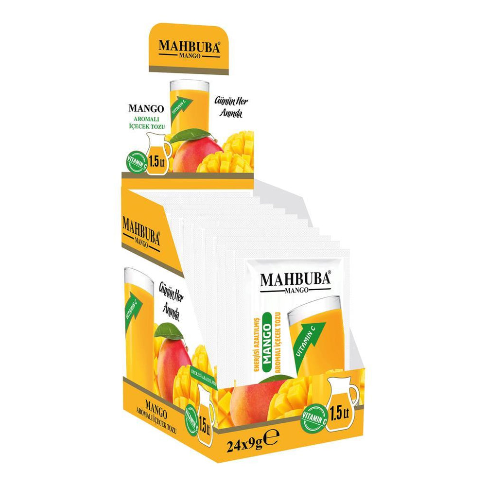 Mahbuba Mango Flavored Instant Cold Drink Powder 24x9g