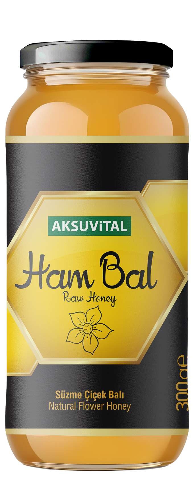 AKSUV?TAL Raw Honey Flower Honey 300 g