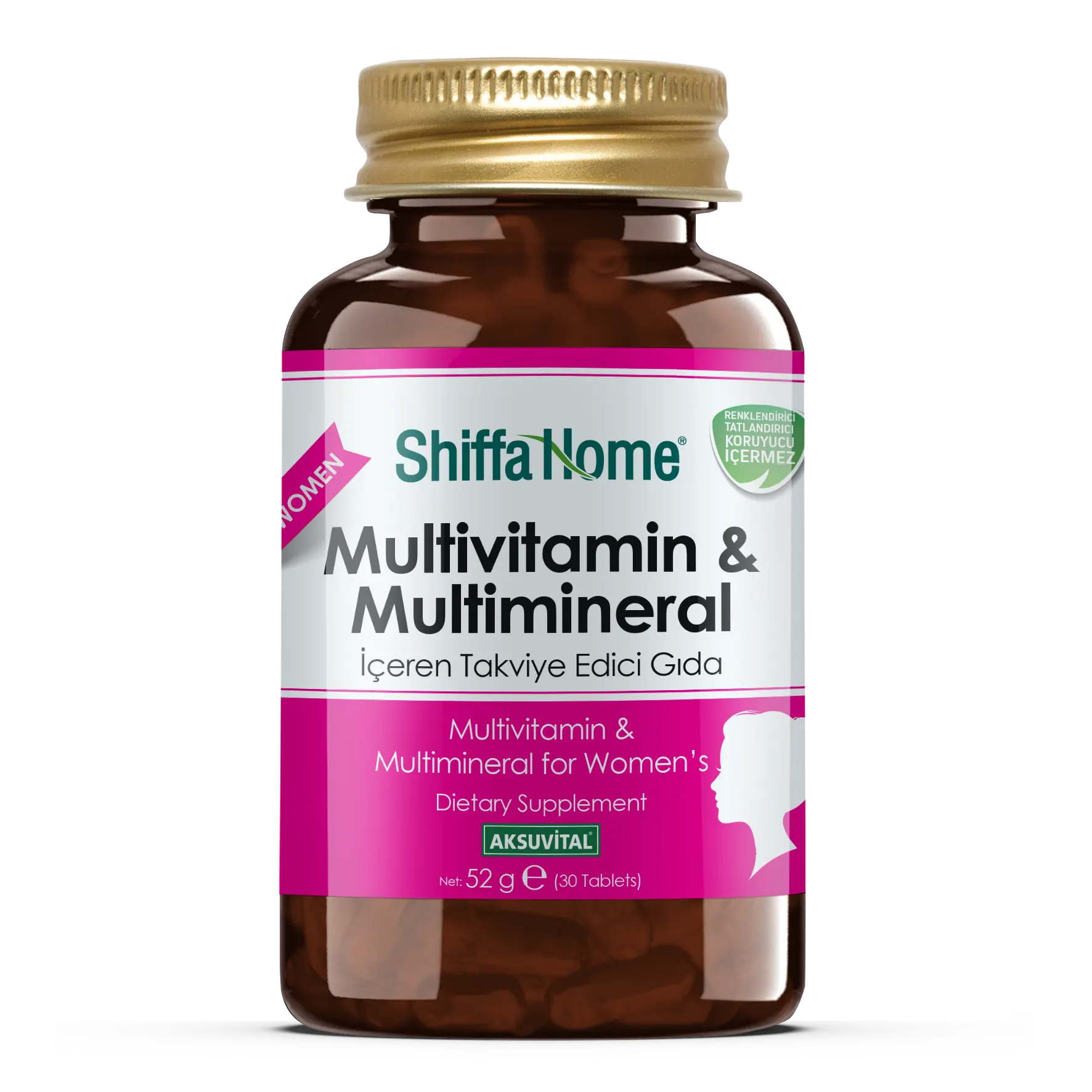 فيتامينات ومعادن متعددة – للنساء – 1760 ملجم × 30 قرصًا