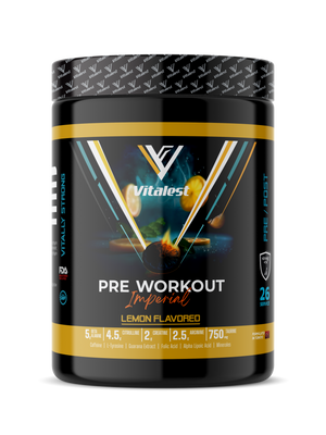 Vitalest Pre-Workout بنكهة الليمون 468 جم – 26 حصة