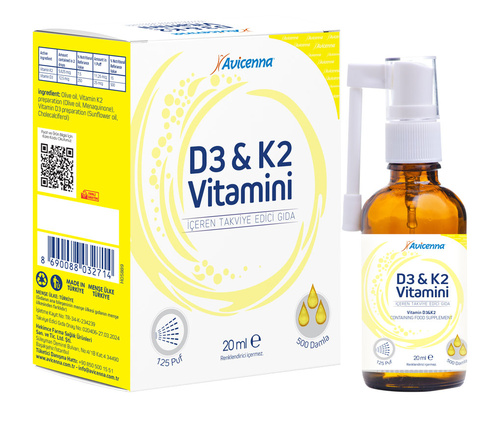 Avicenna Vitamin D3 & K2 Spray 20 ml