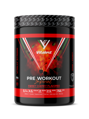 Vitalest Pre-Workout بنكهة الكرز 468 جم – 26 حصة