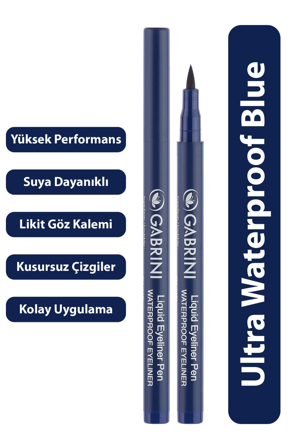 Gabrini Liquid Blue Eyeliner Liquid Eyeliner Pen