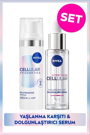 Nivea Cellular Epigenetics Rejuvenating Anti-Aging and Anti-Wrinkle Serum 30ml and Plumping Set