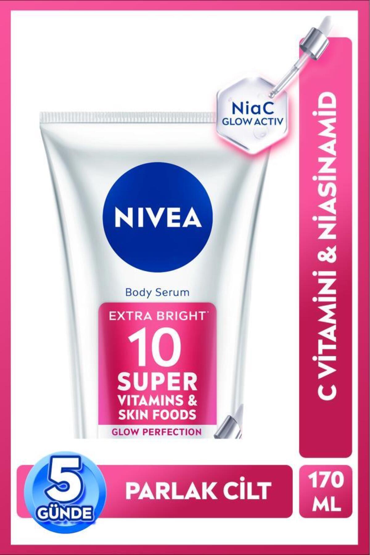 Nivea Super10 Serum Effective Body Lotion SPF15 170 ml, Brightening, Moisturizing, Vitamin C, Niacinamide