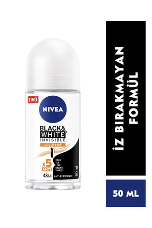Nivea Women's Roll-on Black & White Invisible Strong Effect 50 ml