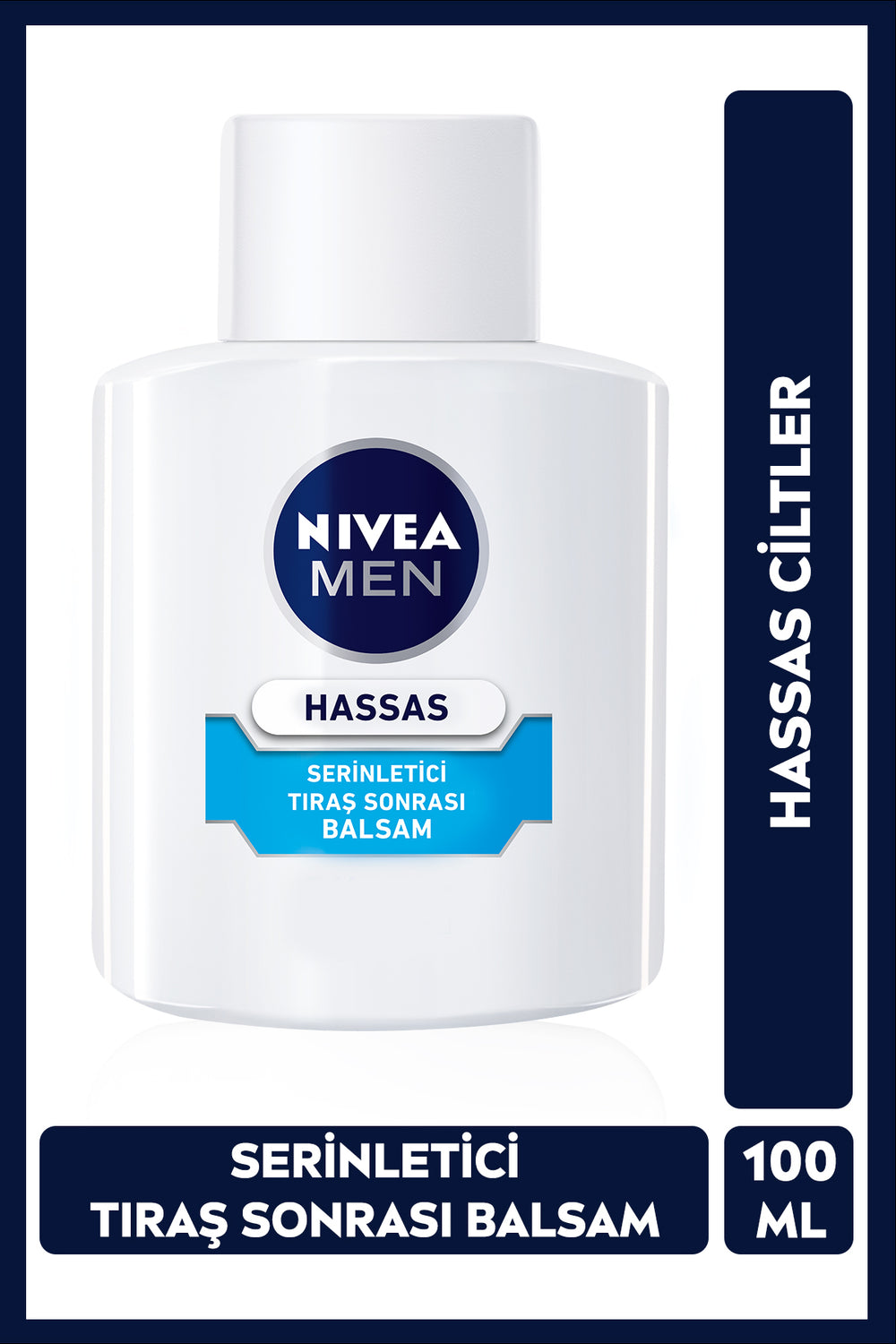 Nivea MEN Men's Sensitive Skin After Shave Balm 100ml, Cooling, Anti-Burning and Anti-Redness
