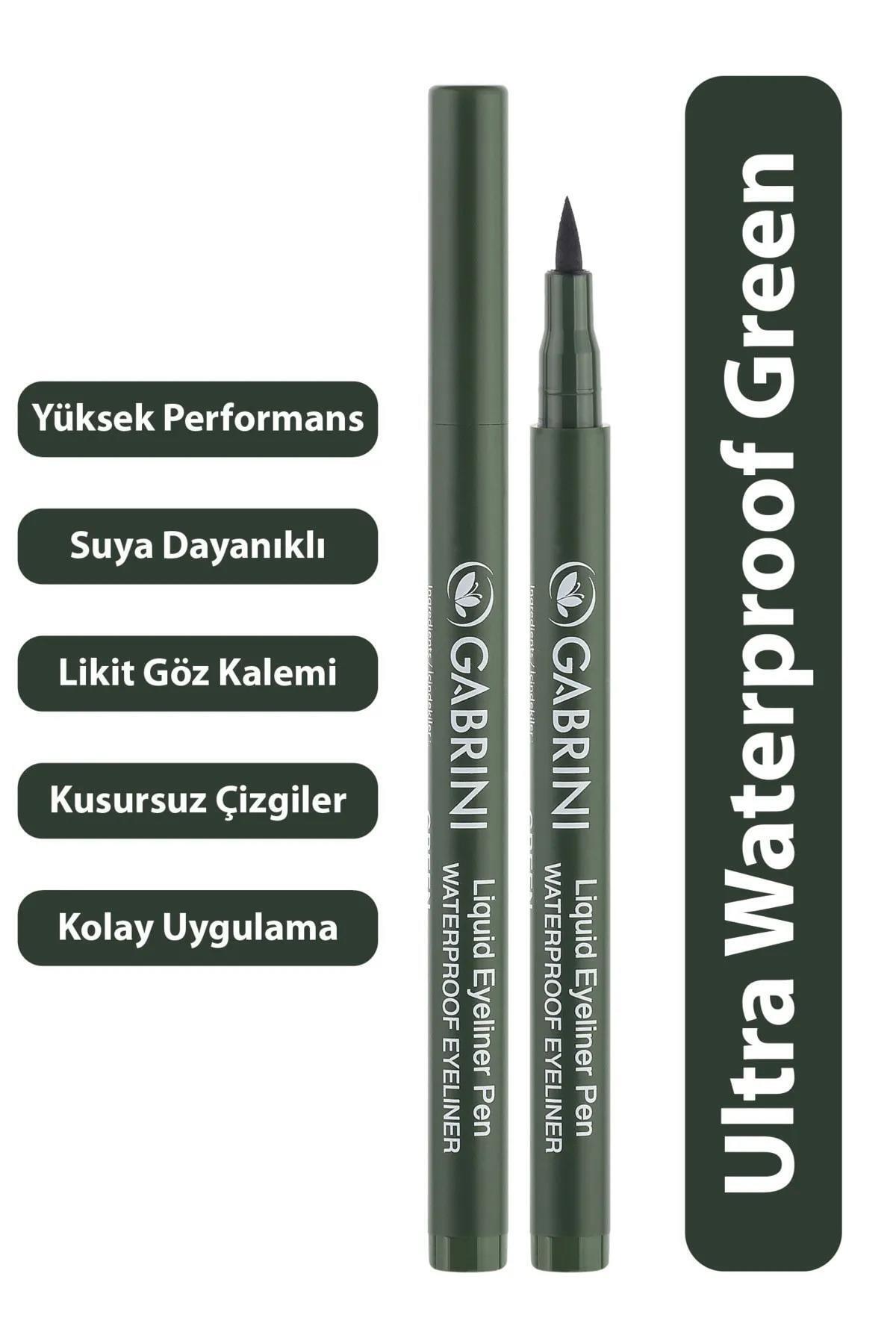 Gabrini Liquid Green Eyeliner Liquid Eyeliner Pen