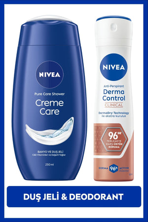 Nivea Derma Control Deo 150ml+Nivea Creme Care Shower Gel 250ml