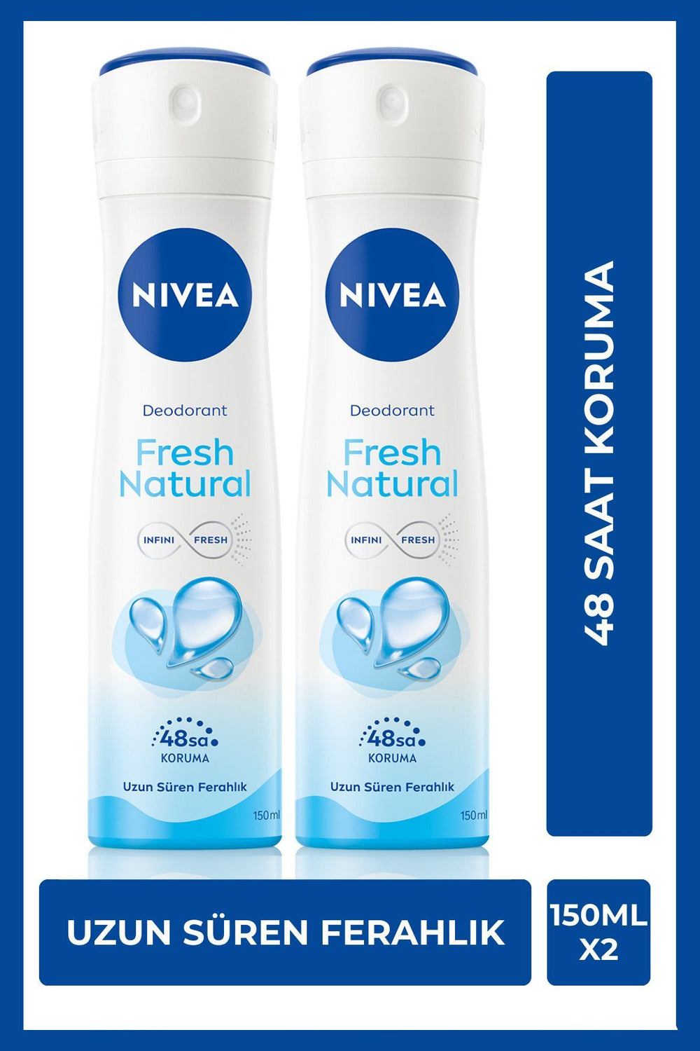 Nivea Fresh Deosprey 150 ml 2 Pack