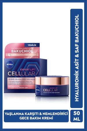 Nivea Cellular Bakuchiol Anti-Aging and Moisturizing Night Care Cream 50 ml