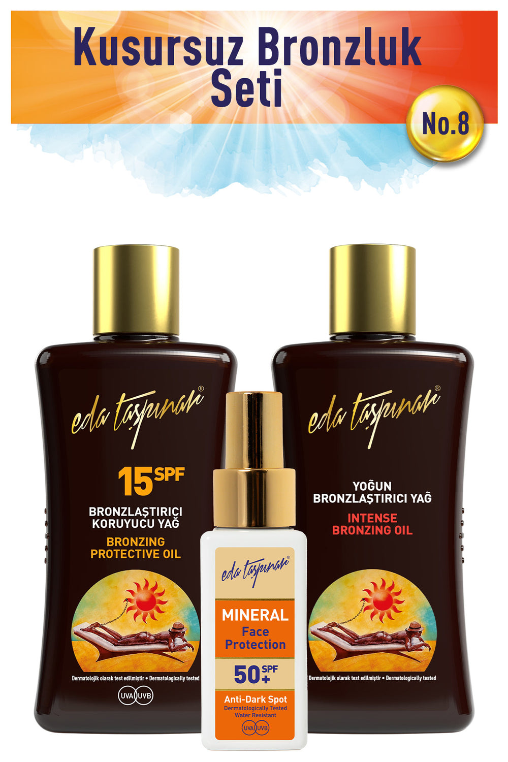 Perfect Tan Set no.8 Spf0+Spf15+FaceCore (EGX03-EGX17-EGX94)
