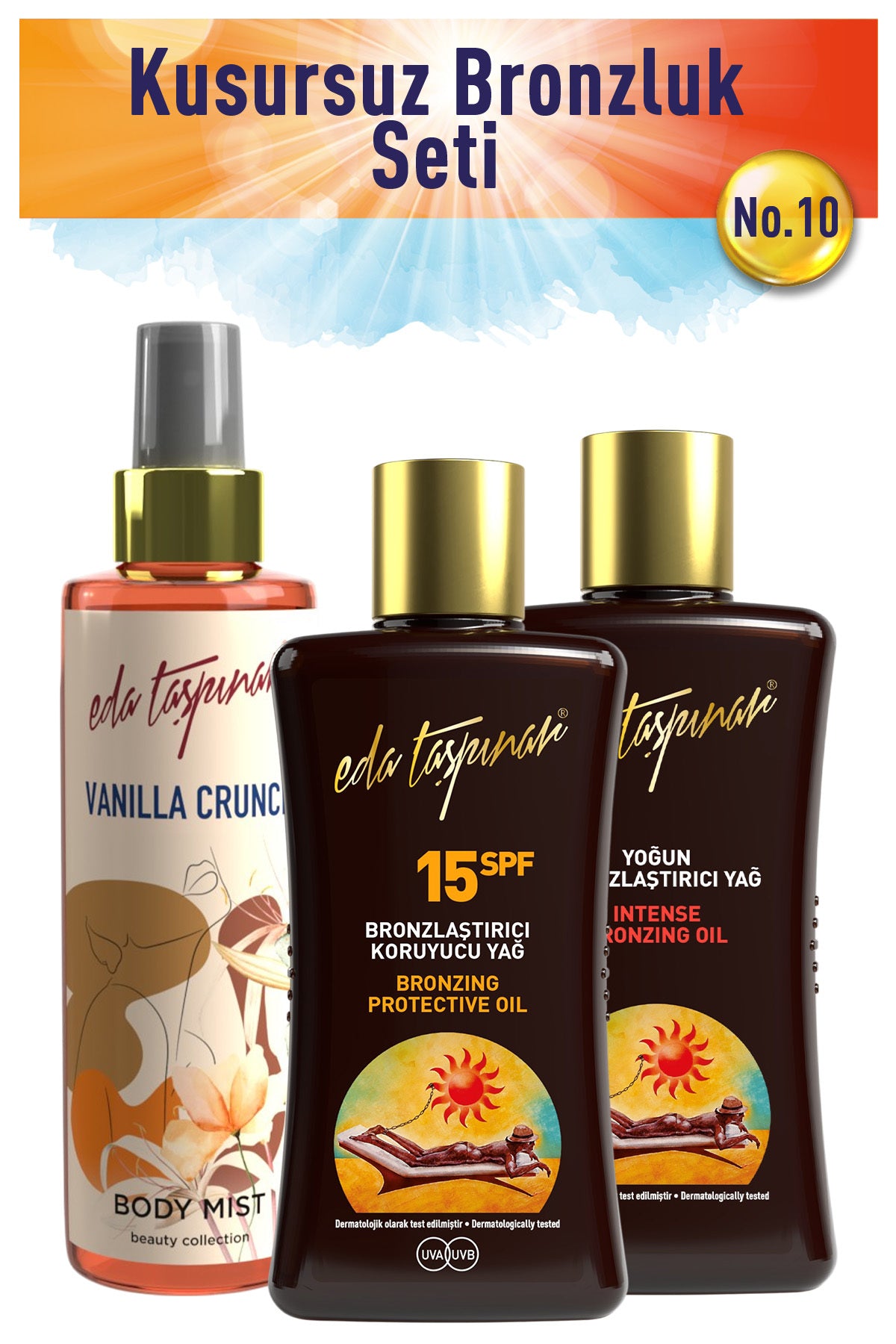 Perfect Tan Set no.10 Spf0+Spf15+VanillaMist (EGX03-EGX17-EGX62)