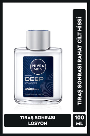 Nivea MEN Men's After Shave Lotion Deep Comfort 100ml,Regenerating,Refreshing,Moisturizing