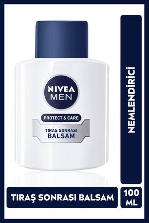 Nivea MEN Men's After Shave Balm Protect&Care 100ml, Anti-Irritation, Soothing, Protective, Repairing