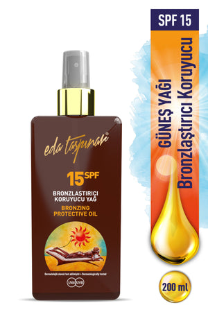 Spray Cap Bronzing Protective Oil SPF 15 – Easy Application & Bronze Look 200 ml