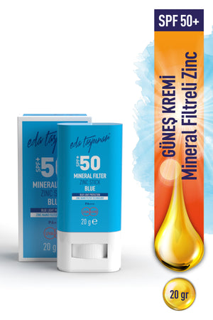 Mineral Filtered Sunscreen Zinc Stick (Blue) SPF 50+ – High Protection & Sensitive Skin