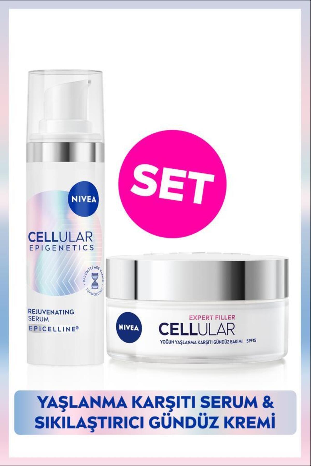 Nivea Cellular Epigenetics Rejuvenating Anti-Aging Serum 30ml and Cellular Expert Filler Day Cream