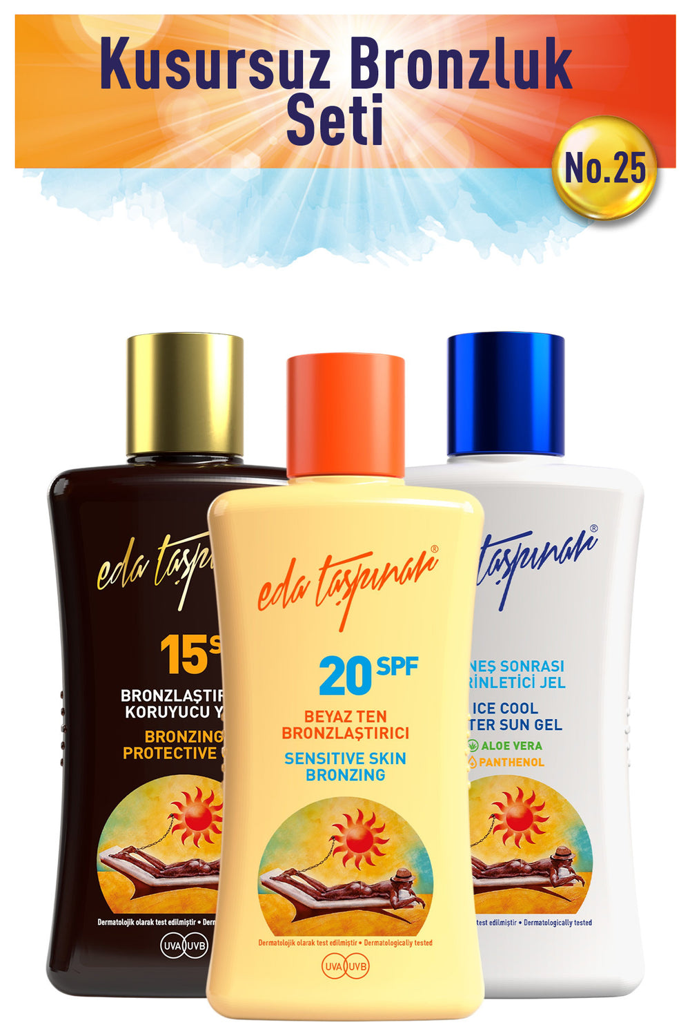 Perfect Tan Set no.25 WhiteT+Spf15+Gel (EGX19-EGX17-EGX32)