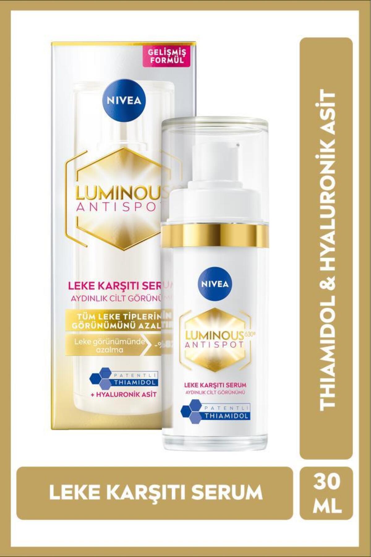 Nivea Luminous630 Anti-Blemish Skin Serum 30ml, Hyaluronic Acid, Tone Equalizer, Thiamidol, Moisturizer