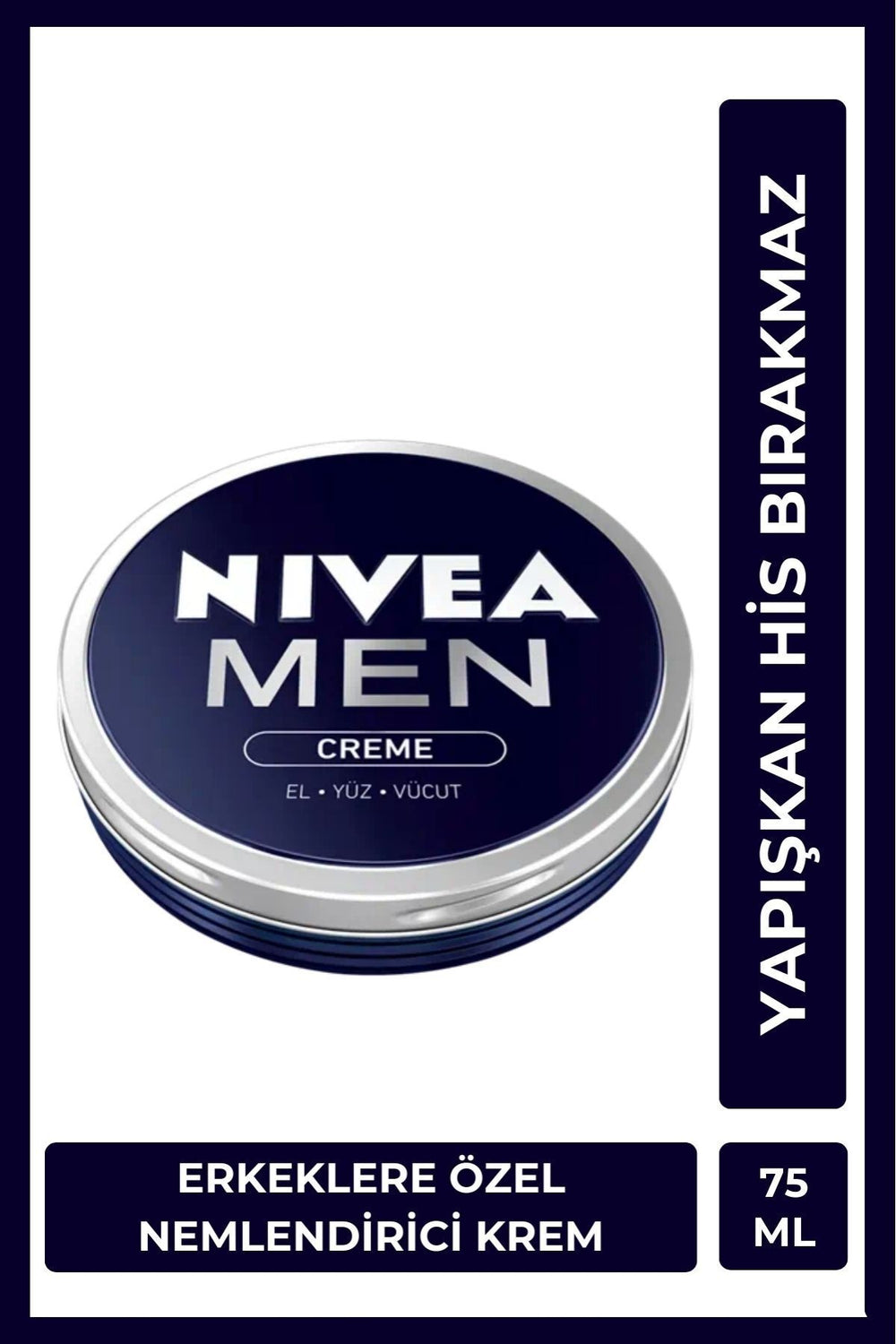 Nivea MEN Men's Moisturizing Care Creme 75ml, Hand Face and Body, Masculine Fragrance, Nourishing, Anti-Drying