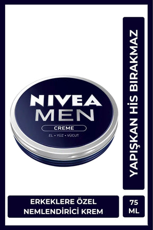 Nivea MEN Men's Moisturizing Care Creme 75ml, Hand Face and Body, Masculine Fragrance, Nourishing, Anti-Drying