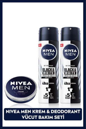 Nivea Men's Spray Deodorant Black&white Invisible Original 150ml