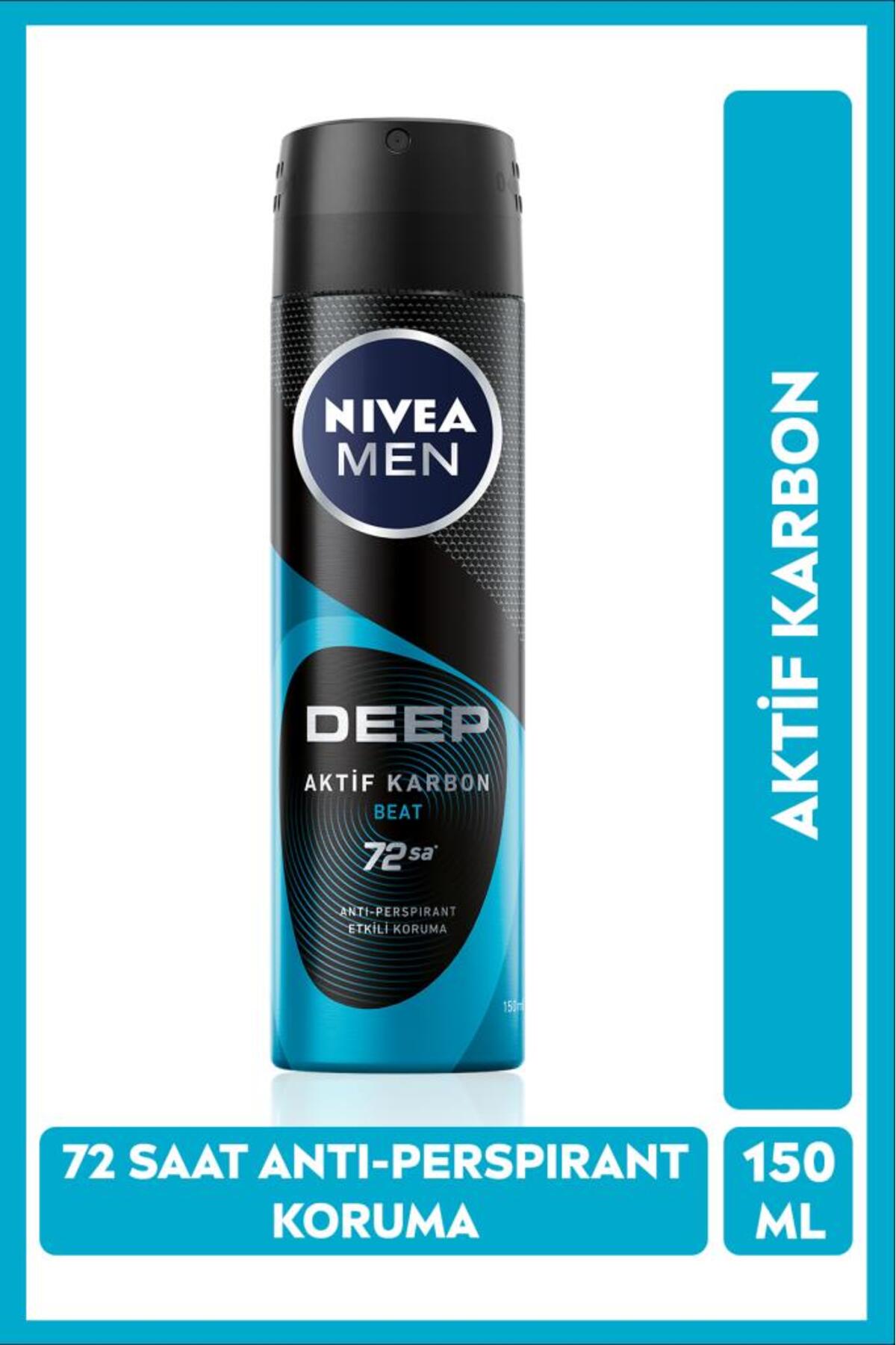 Nivea Men's Spray Deodorant Deep Beat 150 ml