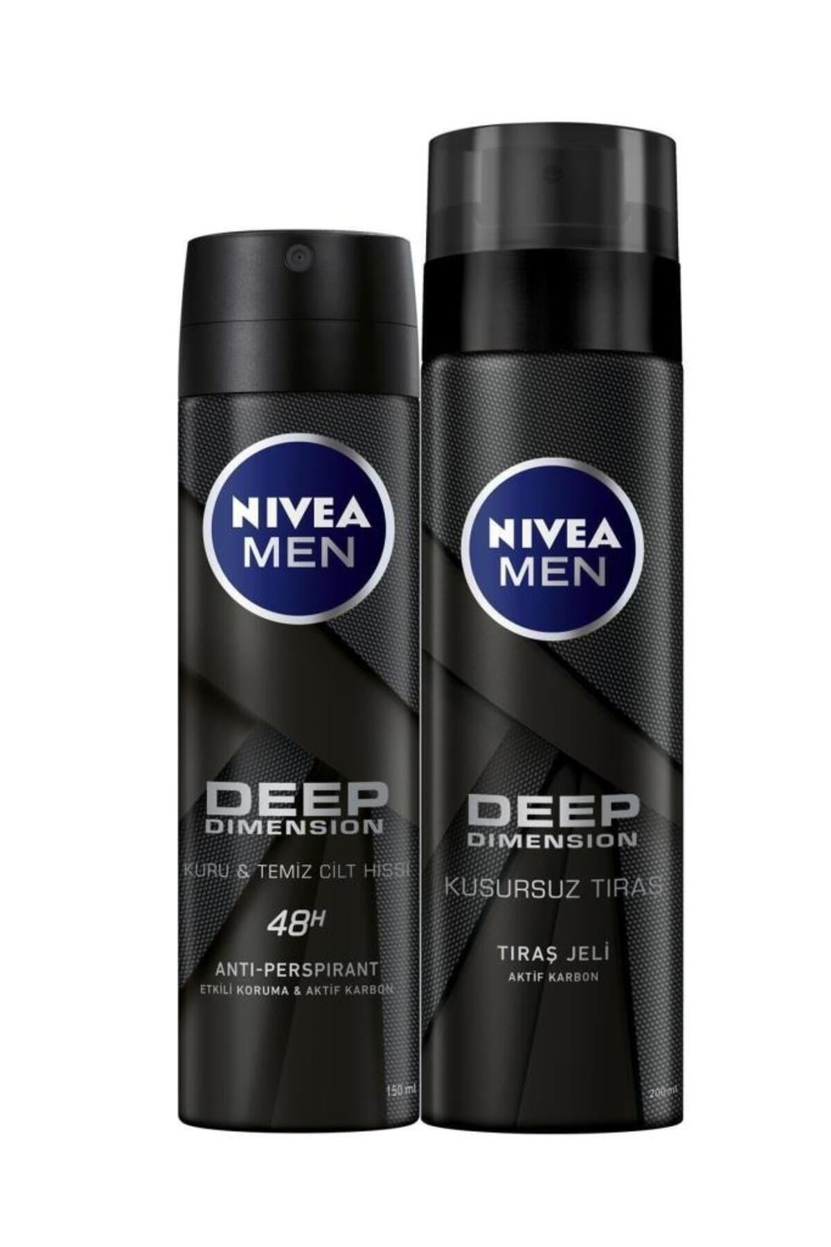 Nivea Deep Spray Deodorant Men 150 ml Deep Shaving Gel 200 ml