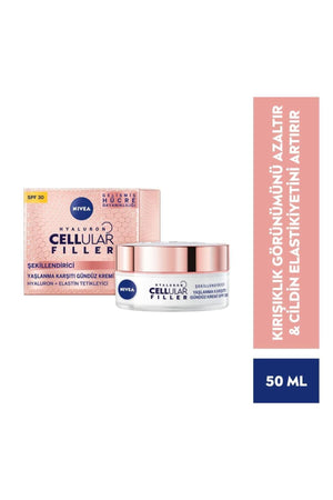Nivea Hyaluron Cellular Filler + Sculpting Anti-Aging Day Cream 50 Ml Spf 30