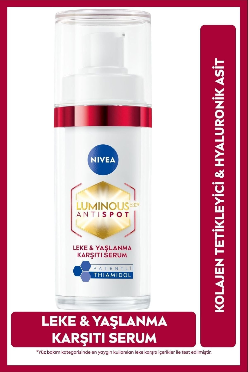 Nivea Luminous630 Thiamidol Effective Blemish and Anti-Aging Serum 30ml, Collagen Trigger, Hyaluronic Acid
