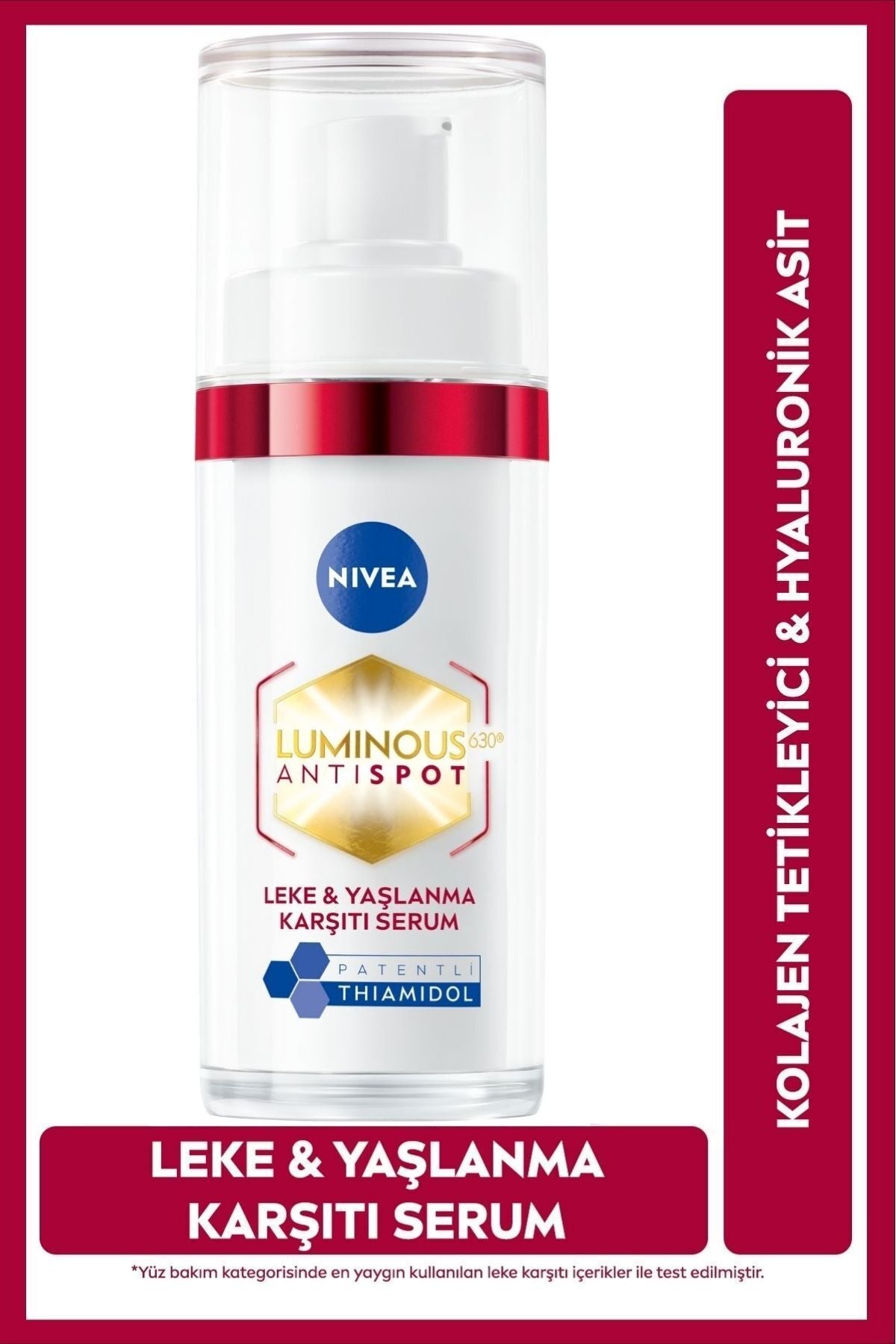 Nivea Luminous630 Thiamidol Effective Blemish and Anti-Aging Serum 30ml, Collagen Trigger, Hyaluronic Acid