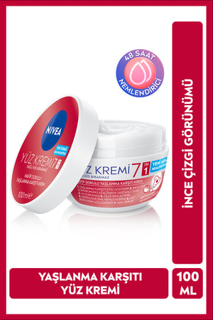 Nivea Light Texture Anti-Aging Face Cream 100ml, 48 Hour Moisturizer, Firm Skin, Antioxidant