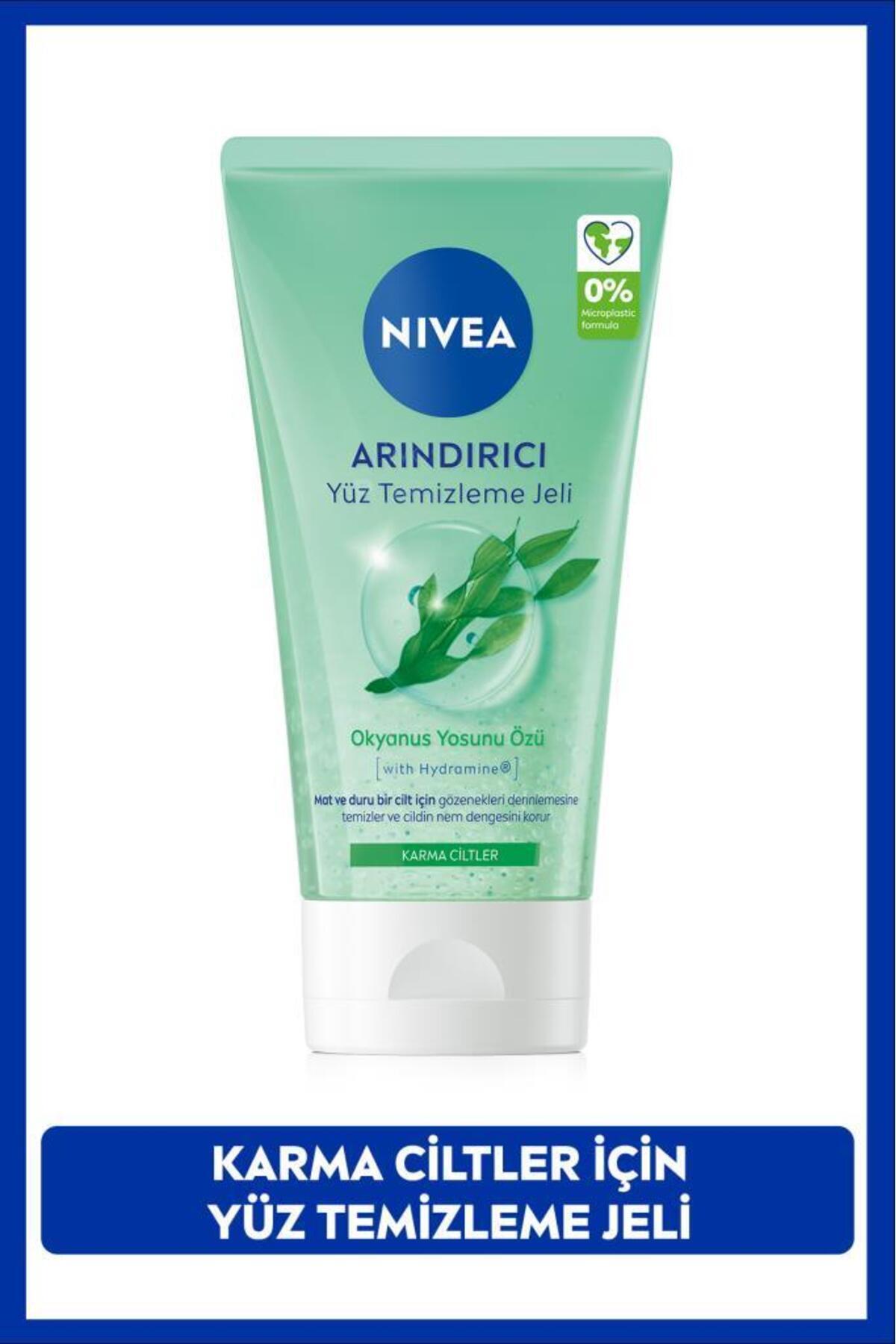 Nivea Purifying Facial Cleansing Gel 150ml, Combination Skin, Pore Cleaner, Moisturizer, Mattifying