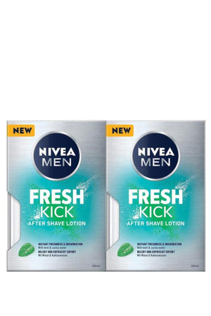 Nivea MEN Men's Aftershave Lotion Cool Kick 100ml, Refreshing, Cactus Water, Moisturizing