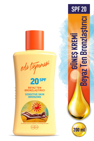 White Skin Bronzer SPF 20 – Protection & Natural Tan for Fair Skin 200 ml