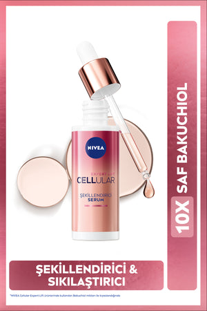 Nivea Cellular Expert Lift Sculpting and Firming Serum 30ml, Natural Retinol Alternative Bakuchiol