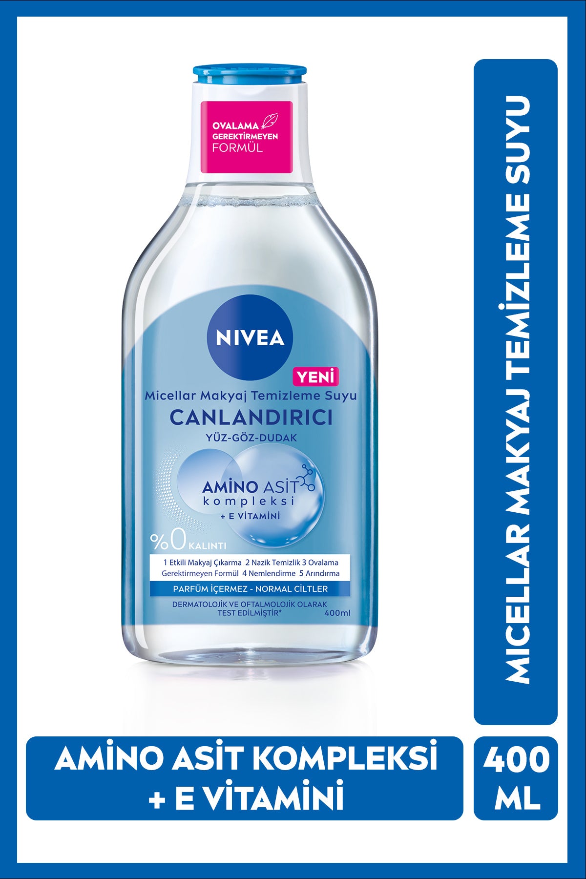 Nivea Revitalizing Micellar Make-up Cleansing Water 400ml, Amino Acid, Vitamin E, Moisturizer, Normal Skin