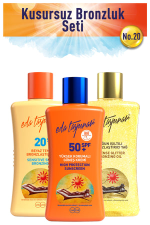 Perfect Tan Set no.20 ShimmerY+WhiteT+Spf50+ (EGX04-EGX19-EGX38)