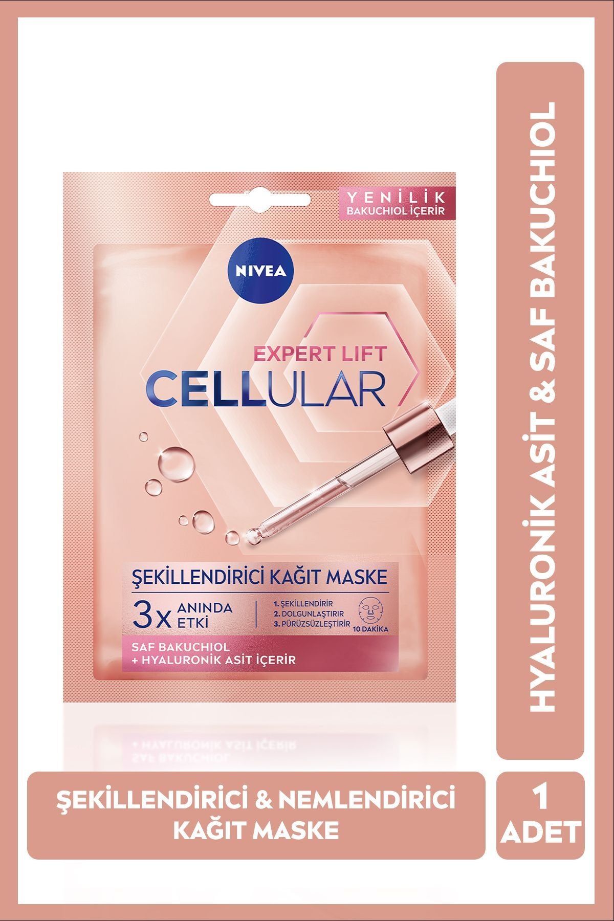 Nivea 10 Minute Paper Mask Hyaluron Cellular Filler Plumping 28 gr