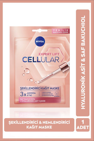 Nivea 10 Minute Paper Mask Hyaluron Cellular Filler Plumping 28 gr