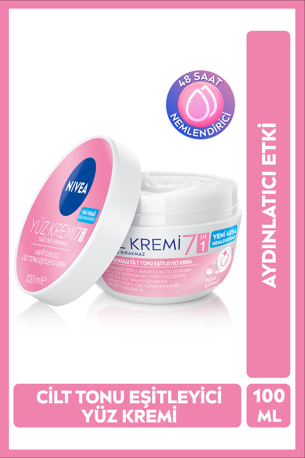 Nivea Skin Tone Equalizing Face Cream 100ml, SPF15 Sunscreen, 48 Hour Moisturizer, Dark Spot Appearance